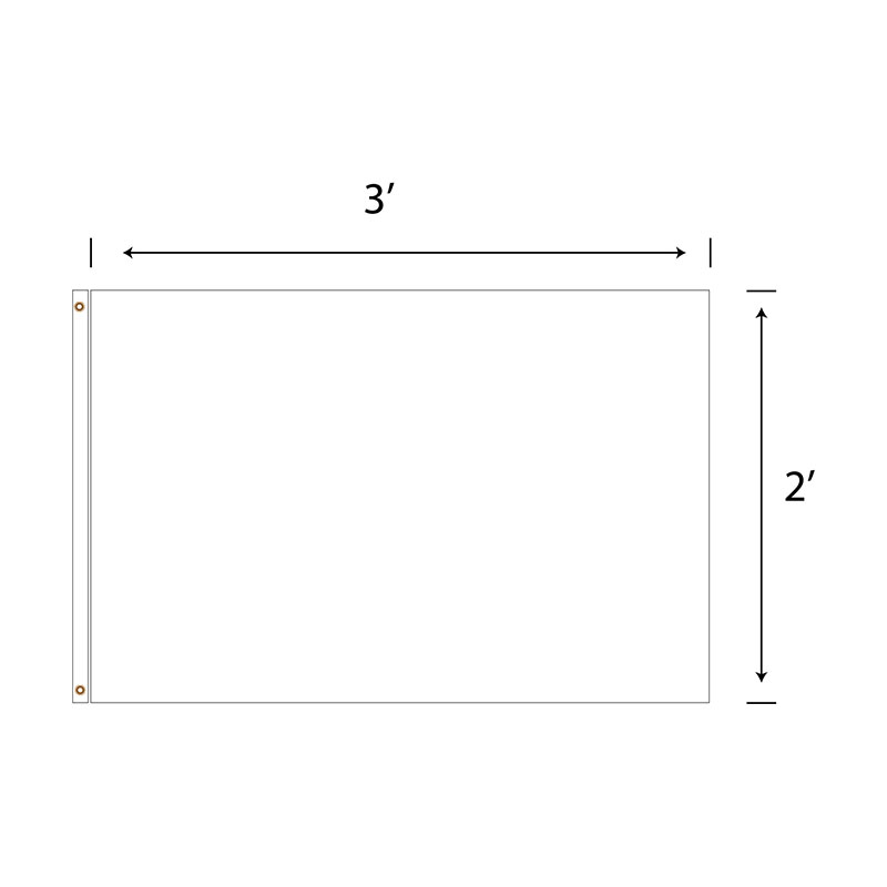 Picture of DisplaySplash 2'x3' Flag - Single Sided