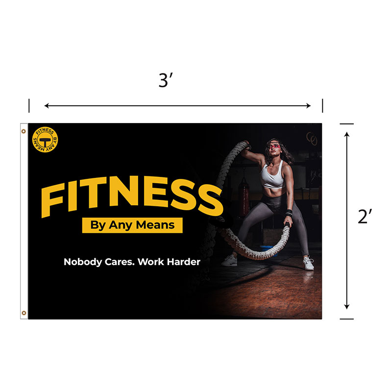 Picture of DisplaySplash 2'x3' Flag - Single Sided