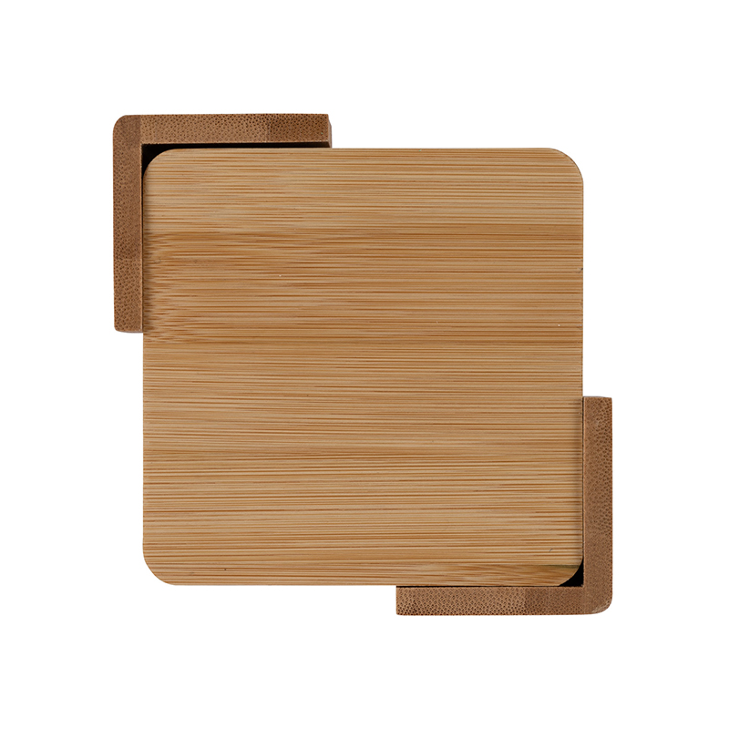 Picture of Brandon IV 4-Piece Bamboo Coaster Set