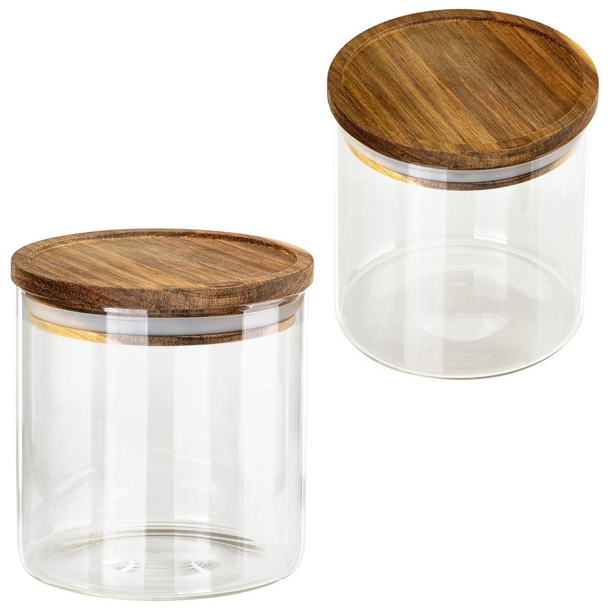 Picture of Corsica 22 oz Glass Canister with Acacia Lid