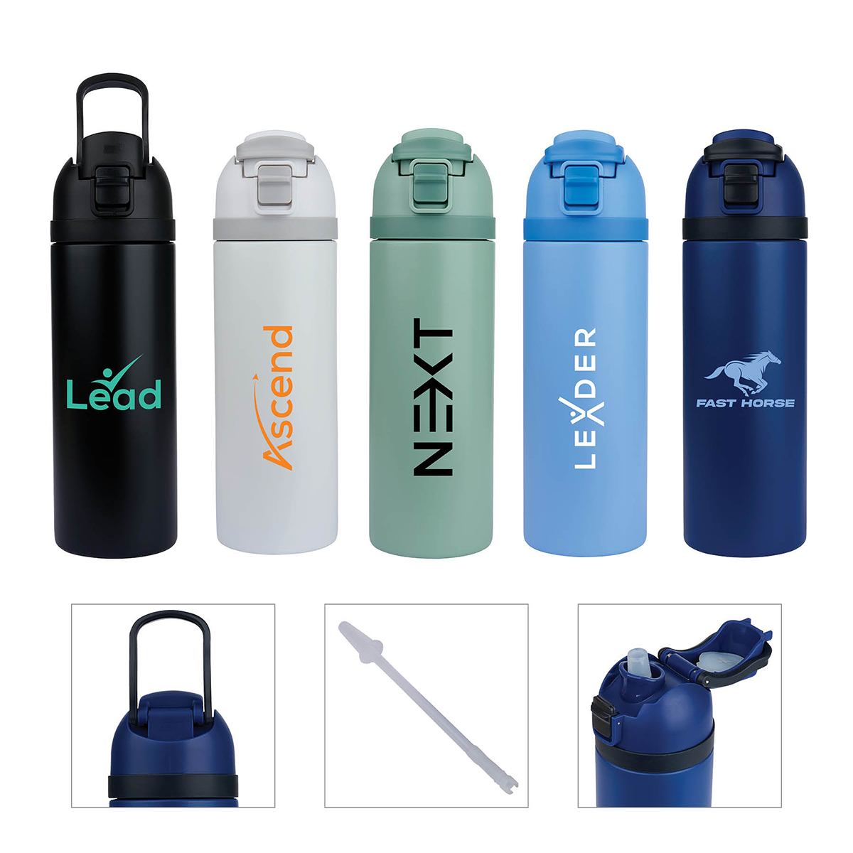 Picture of Dover 24 oz. PP / Steel Outer Dual Drinking Water Bottle