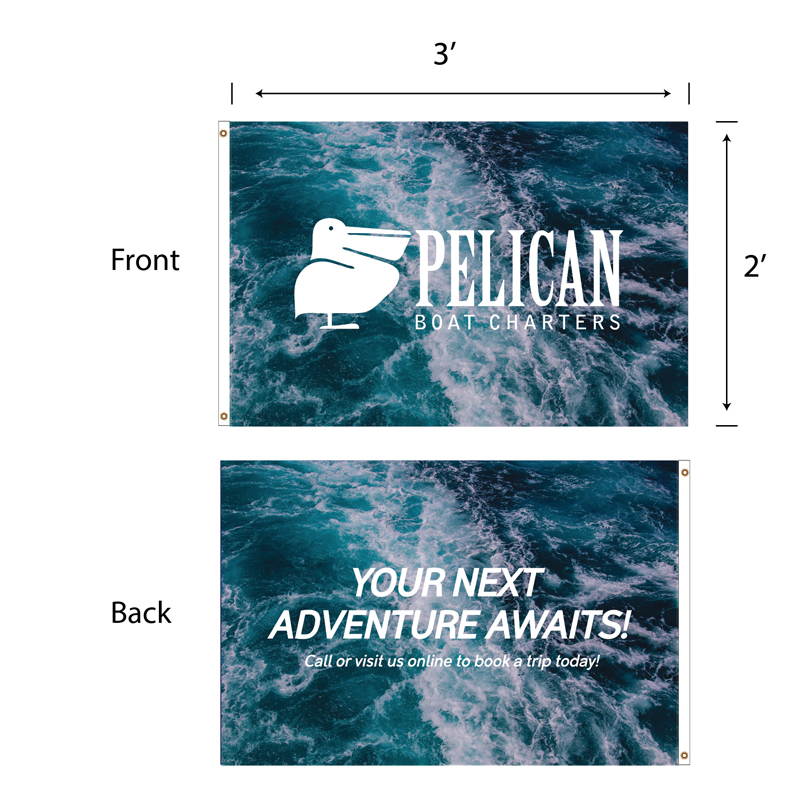 Picture of DisplaySplash 2'x3' Flag - Double Sided