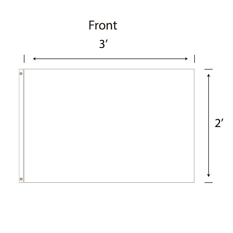 Picture of DisplaySplash 2'x3' Flag - Double Sided