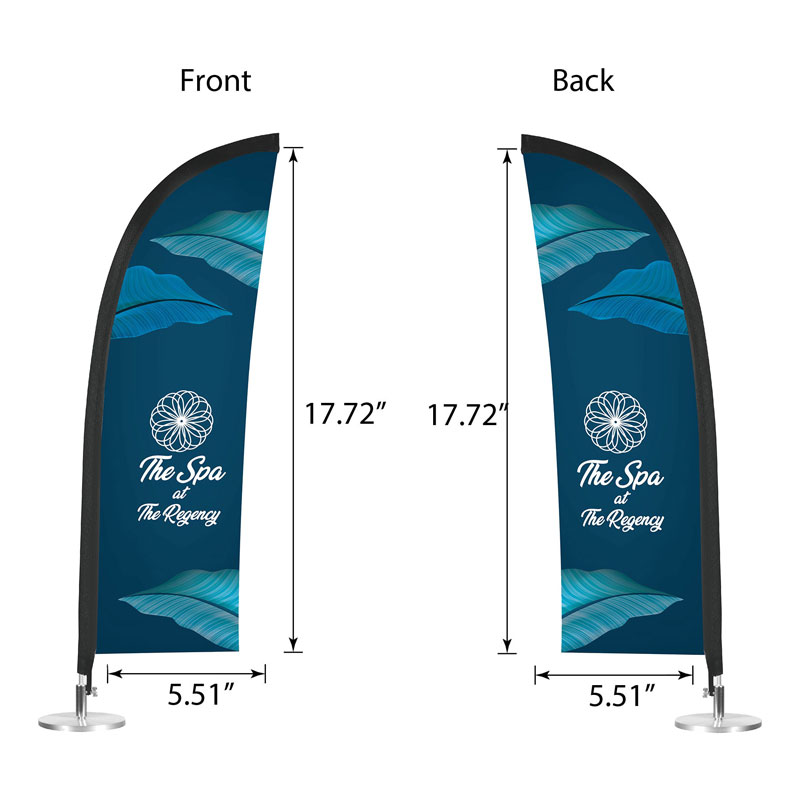 Picture of DisplaySplash Tabletop Feather Flag - Double Sided