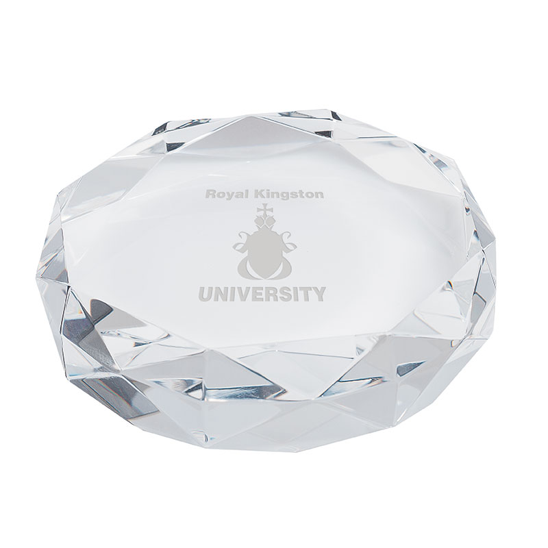 Picture of Rimini Gem Cut Crystal Paperweight