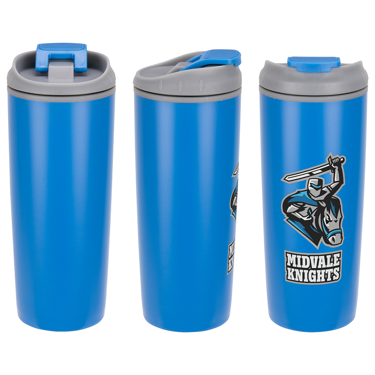 Picture of Olympia 17 oz Stainless Steel/Polypropylene Tumbler with Flip Top Lid