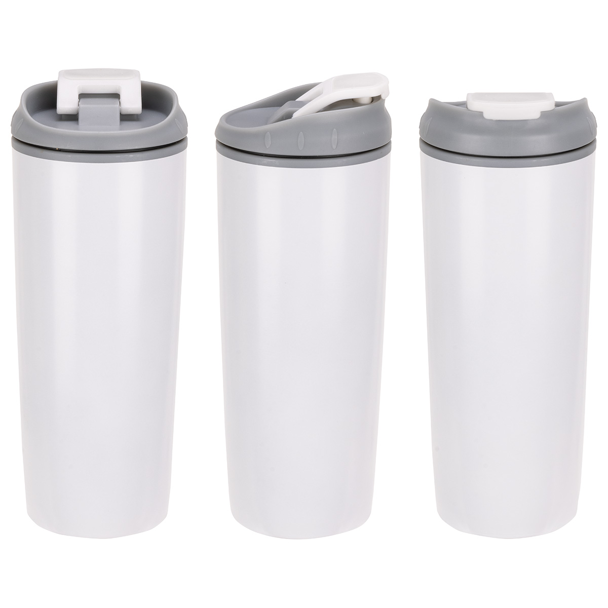 Picture of Olympia 17 oz Stainless Steel/Polypropylene Tumbler with Flip Top Lid