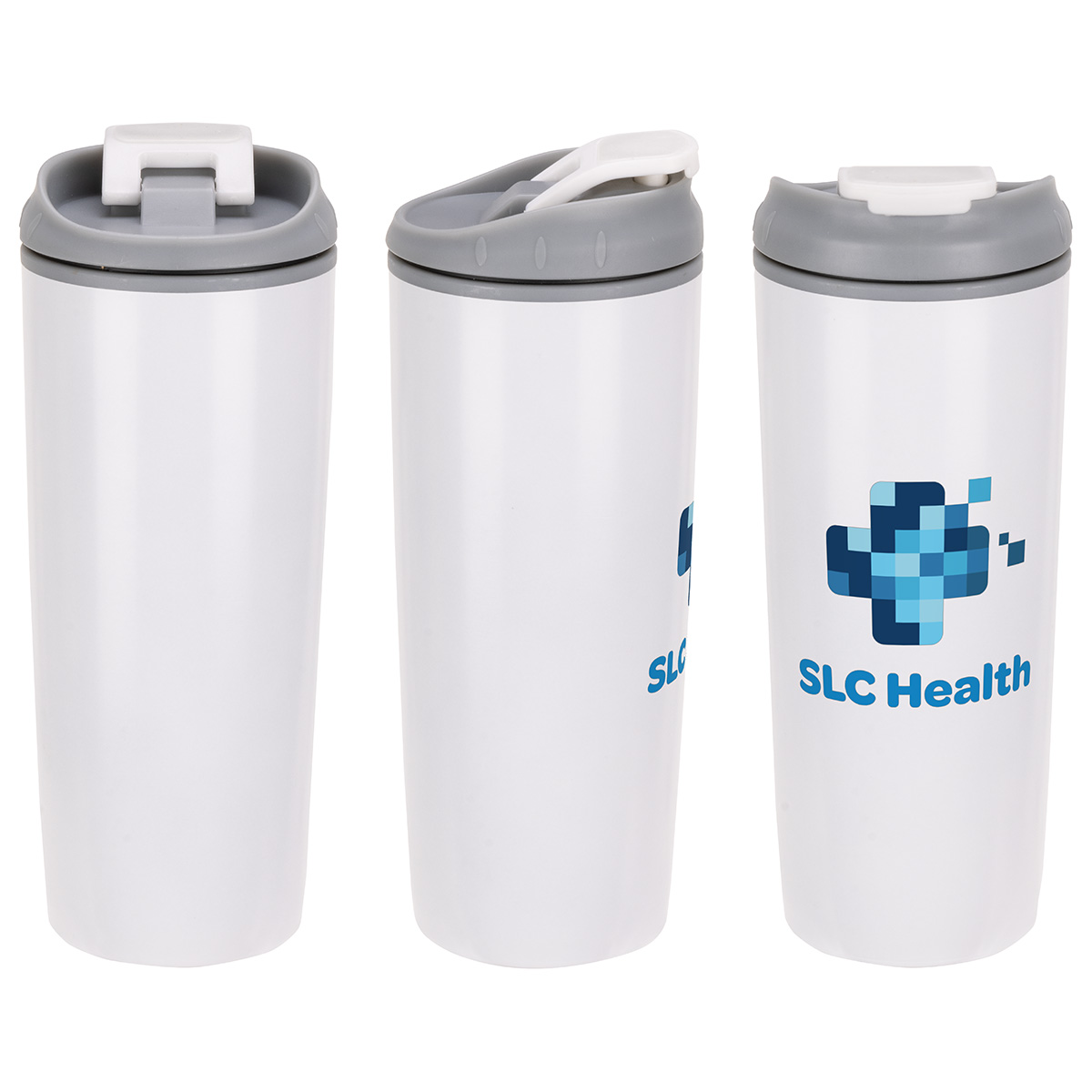Picture of Olympia 17 oz Stainless Steel/Polypropylene Tumbler with Flip Top Lid