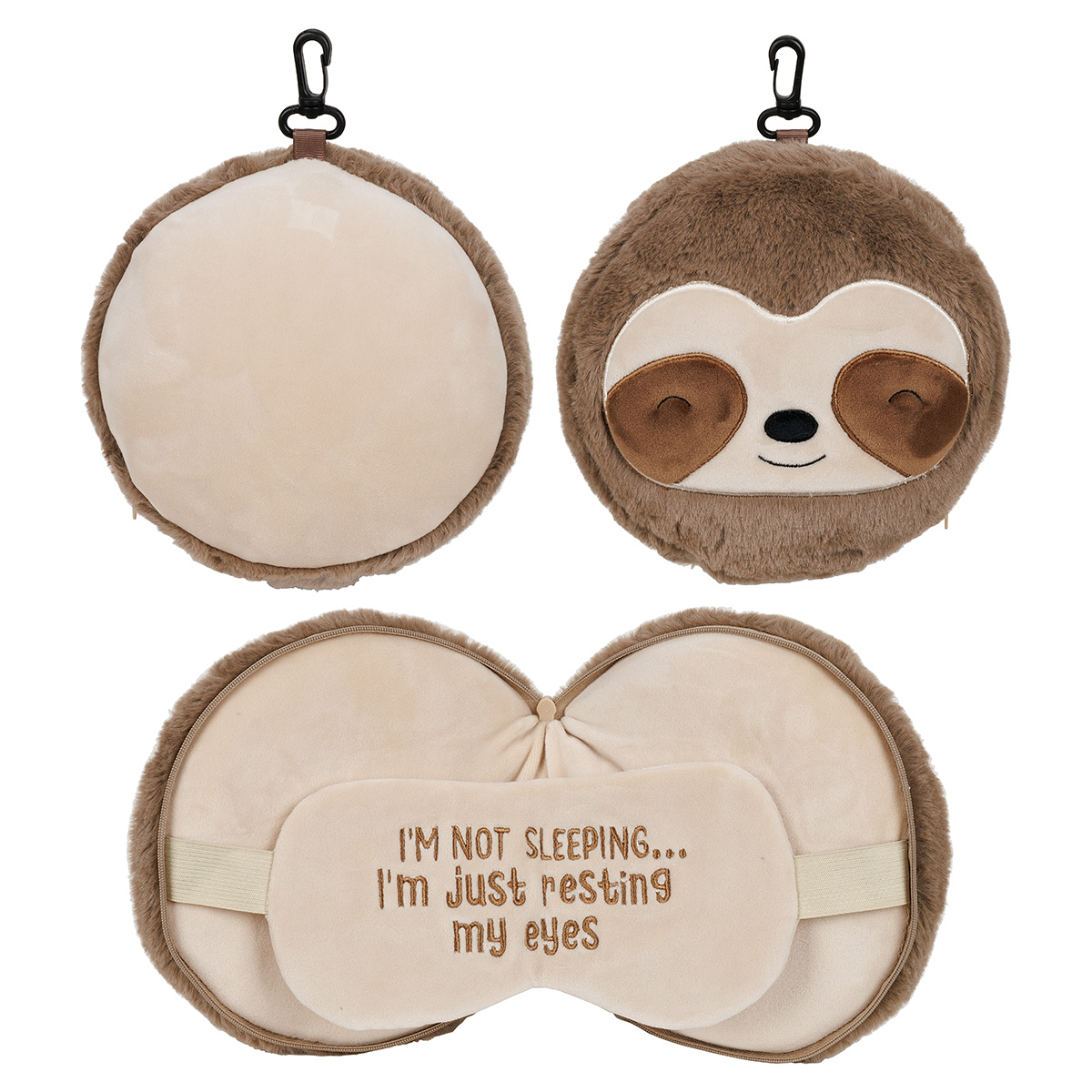 Picture of Comfort Pals™ Sloth 2-in-1 Pillow Sleep Mask