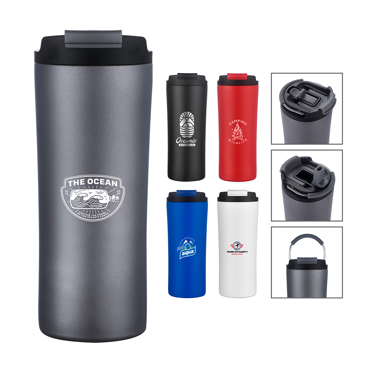 Picture of Freddie 21 oz. Double Wall, Stainless Steel Travel Tumbler