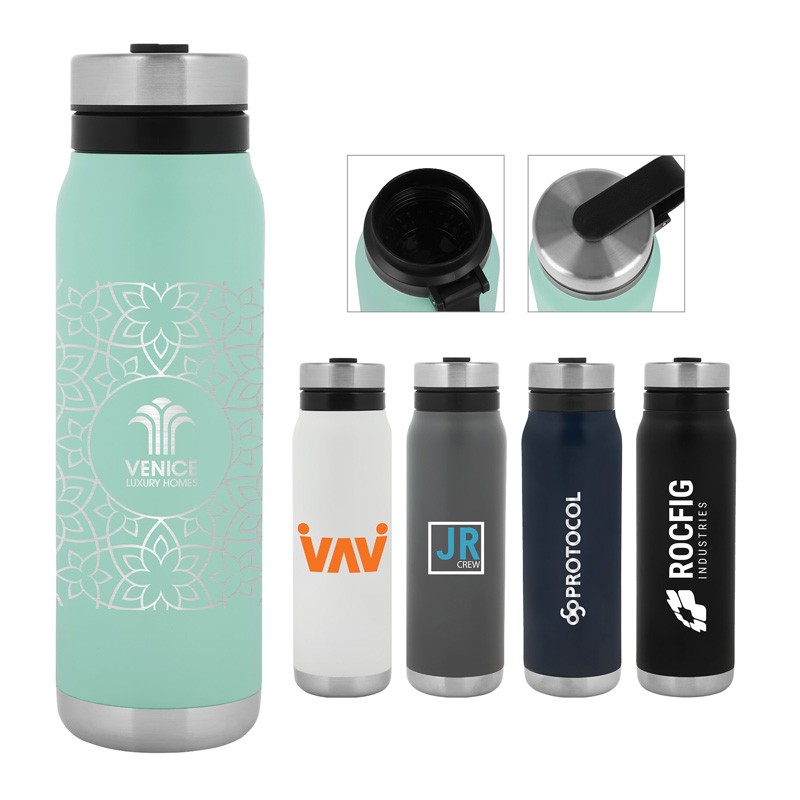 Picture of Glisky 20 oz. Double Wall Vacuum Insulated Water Bottle