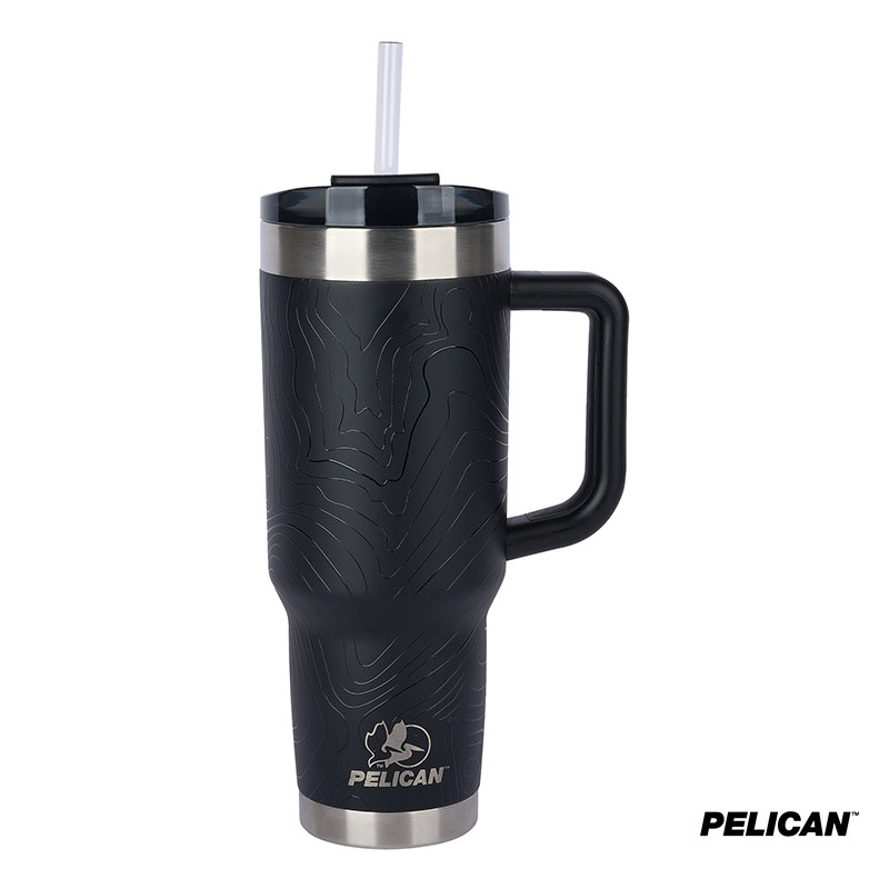 Picture of Pelican Porter 40 oz. Topographical Recycled Double Wall Stainless Steel Travel Tumbler