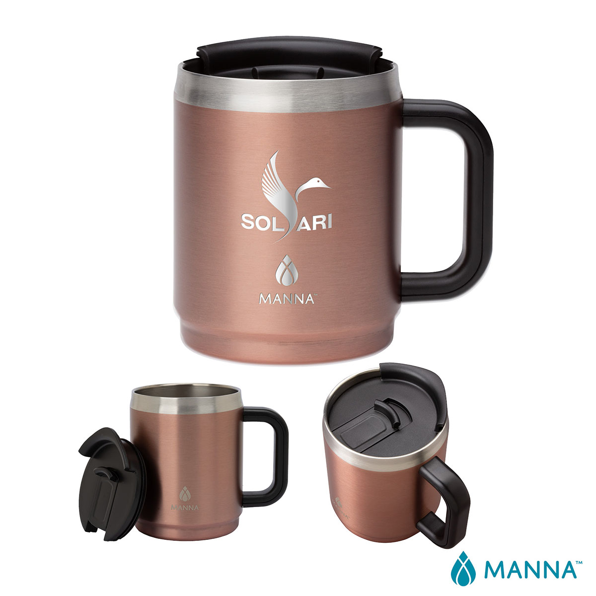 Picture of Manna 14 oz. Boulder Stainless Steel Camping Mug w/ Handle