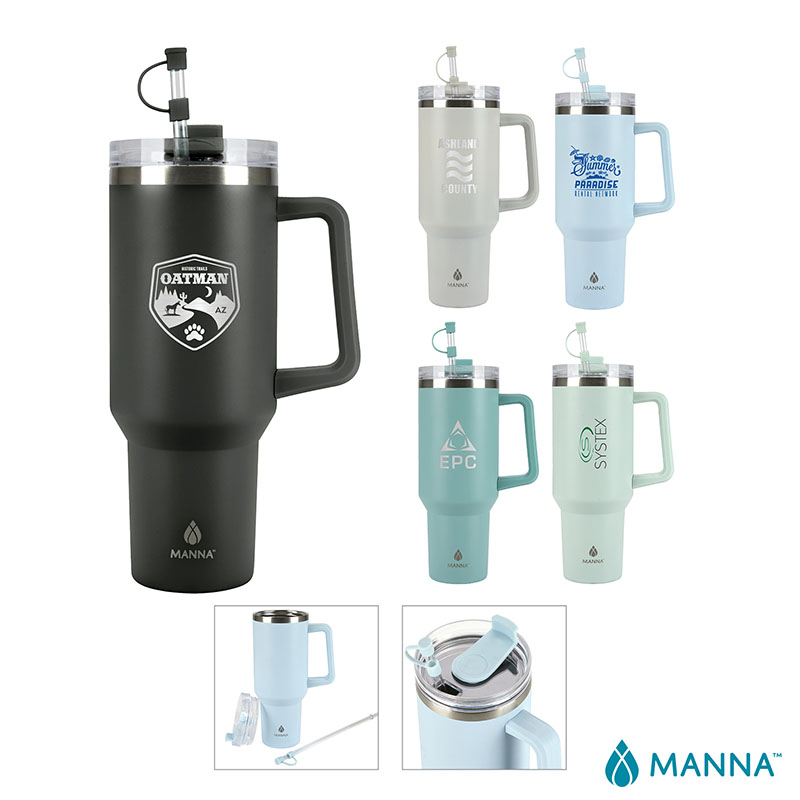 Picture of Manna Atlas 40 oz. Double Wall Stainless Steel Travel Tumbler