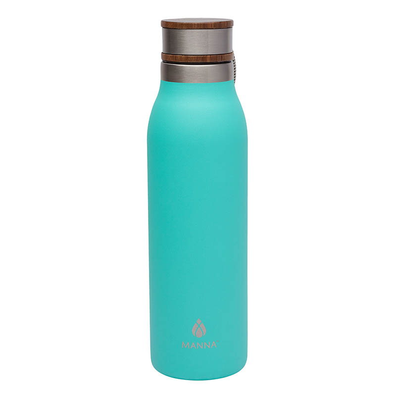 Picture of Manna 18 oz. Ascend Stainless Steel Water Bottle w/ Acacia Lid