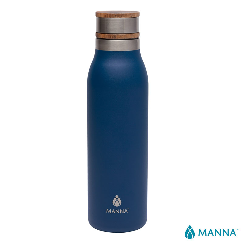 Picture of Manna 18 oz. Ascend Stainless Steel Water Bottle w/ Acacia Lid