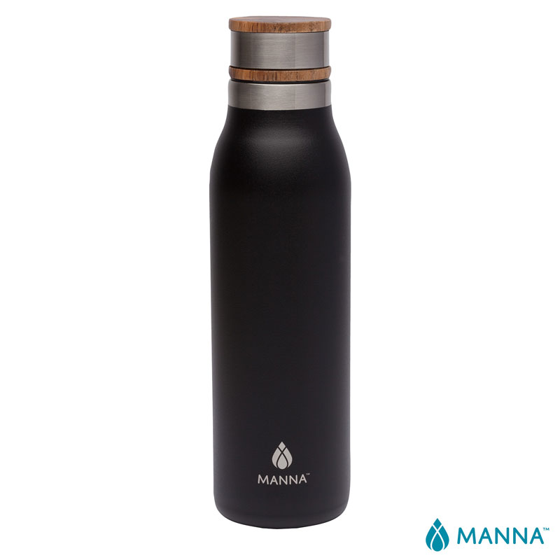Picture of Manna 18 oz. Ascend Stainless Steel Water Bottle w/ Acacia Lid