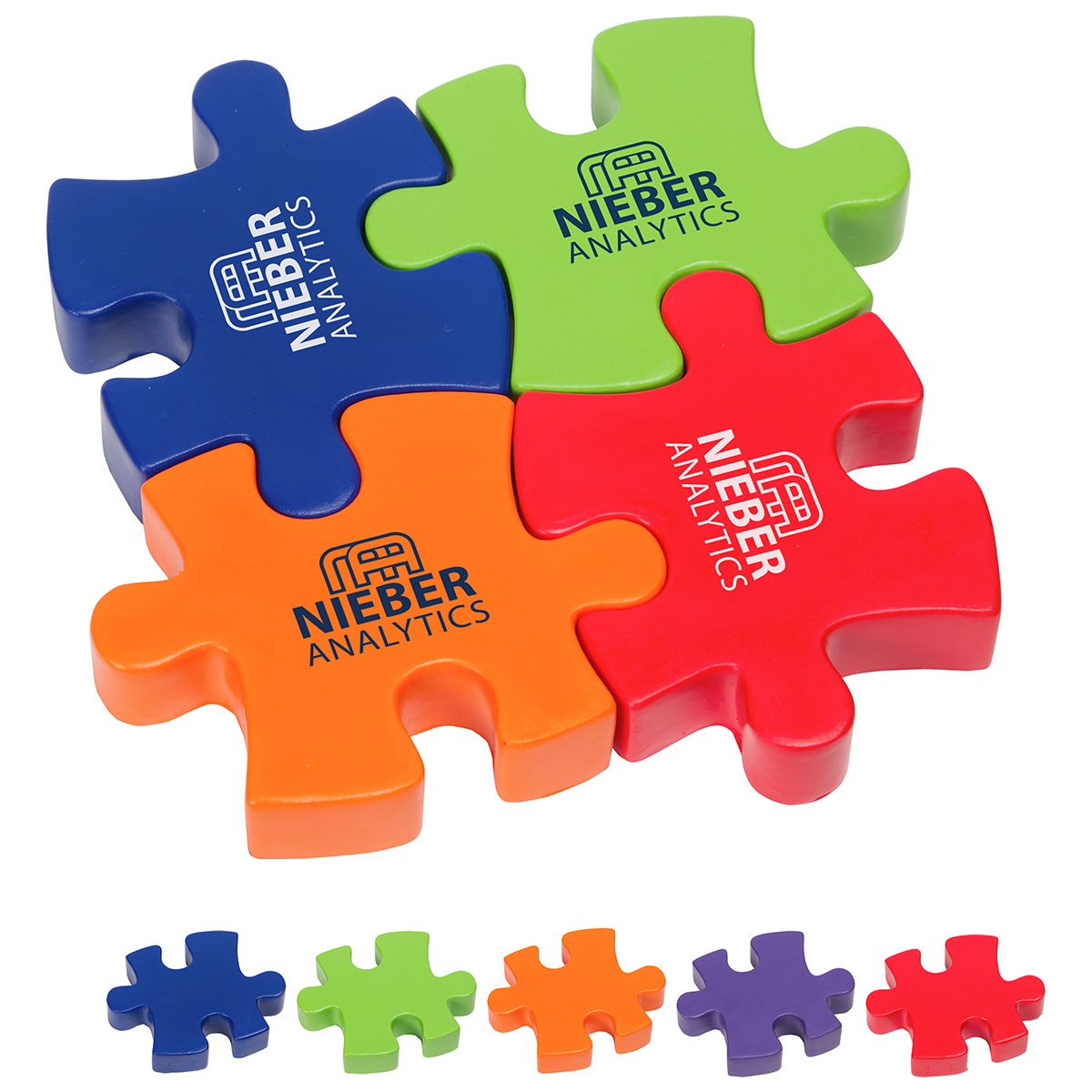 Picture of 4-Piece Connecting Puzzle Set Stress Reliever