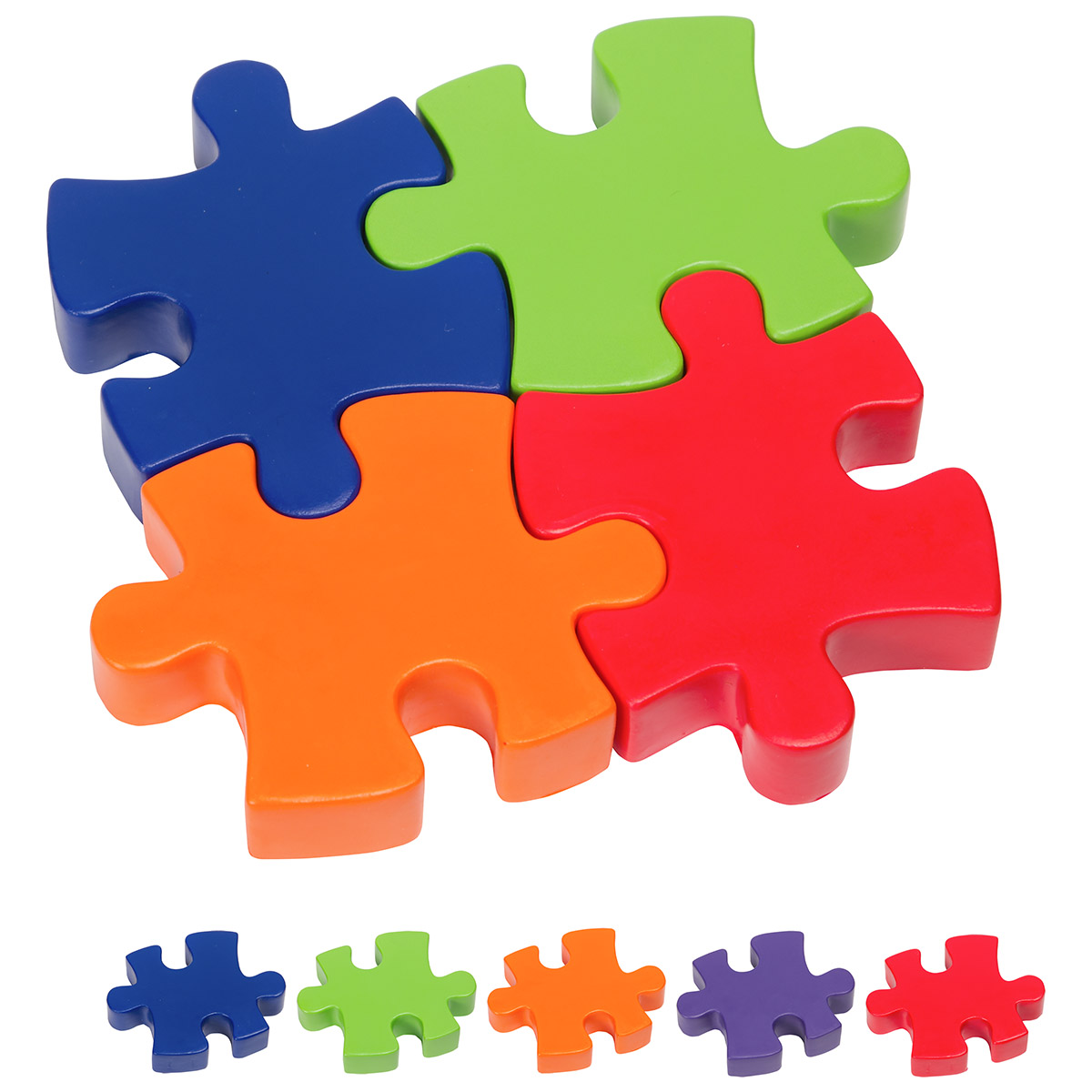 Picture of 4-Piece Connecting Puzzle Set Stress Reliever