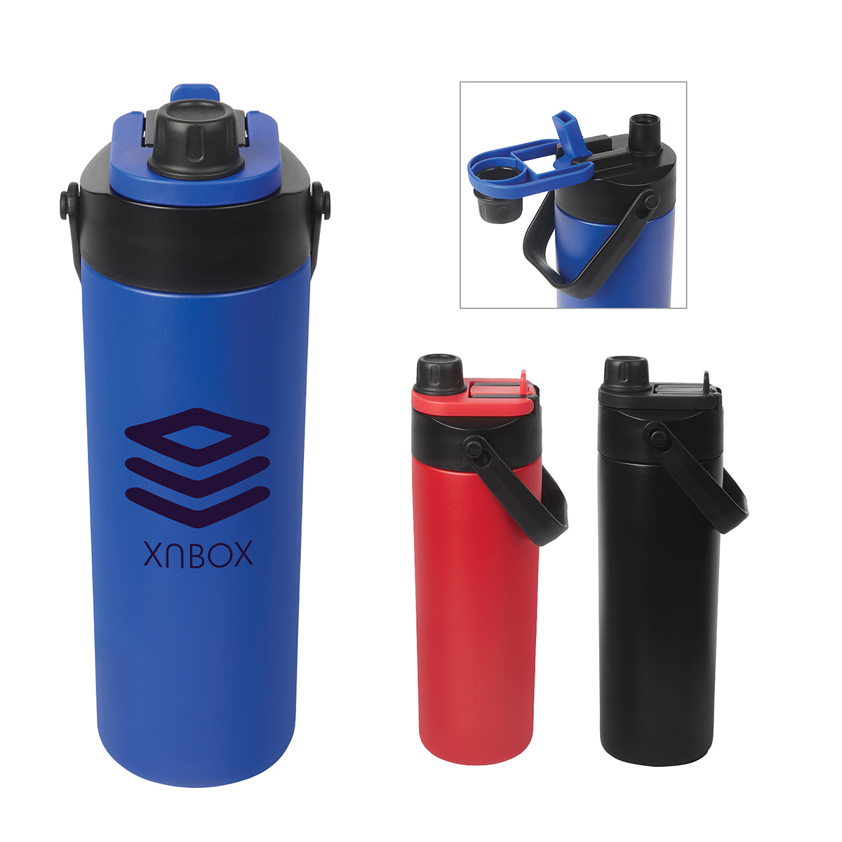 Picture of Calverton 22 oz. Double Wall Recycled Stainless Steel Water Bottle