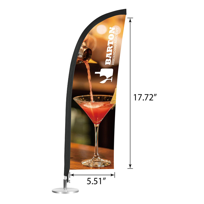 Picture of DisplaySplash Tabletop Feather Flag - Single Sided
