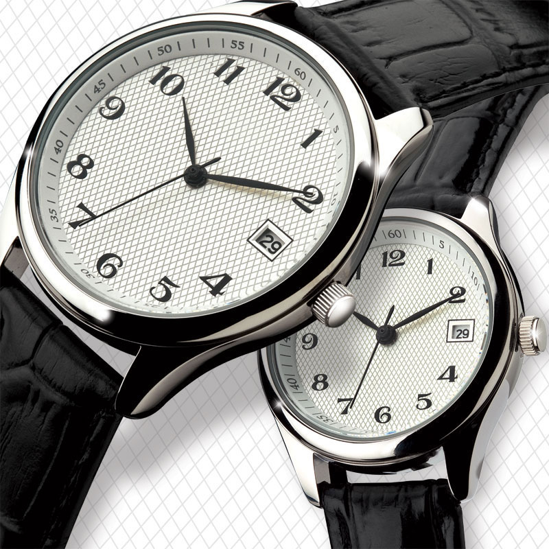 Picture of Classic Style Dress Watch Unisex Dress Watch with Date Display