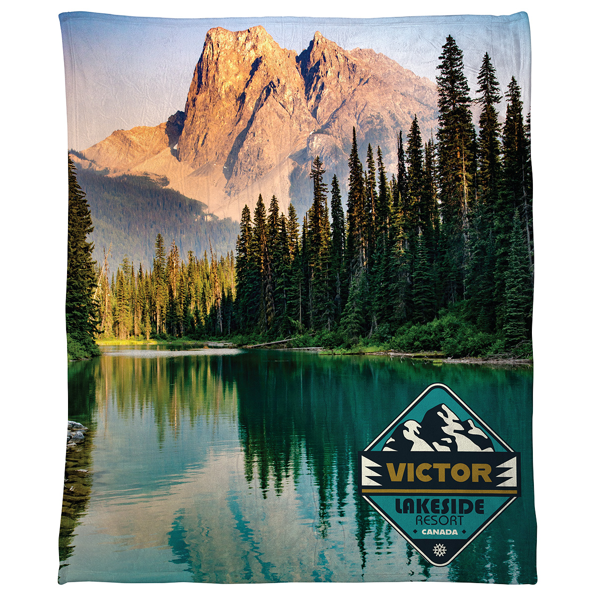 Picture of Silk Touch Sherpa Blanket 50" x 60" 420GSM - Full Color