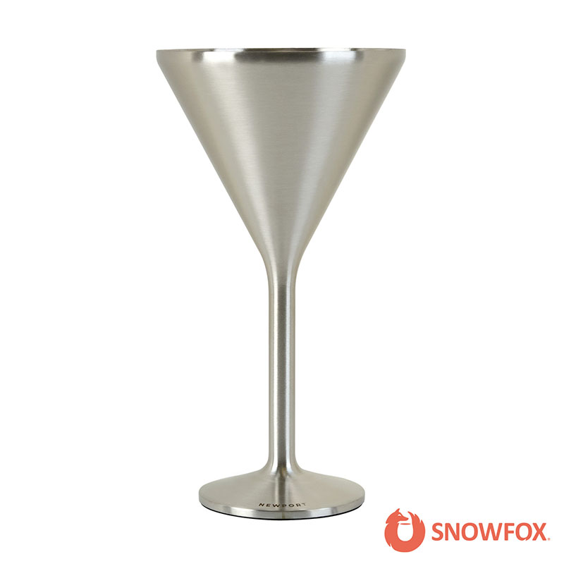 Picture of Snowfox 8 oz. Double Wall Steel Stemmed Martini Glass