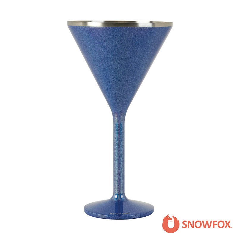 Picture of Snowfox 8 oz. Double Wall Steel Stemmed Martini Glass