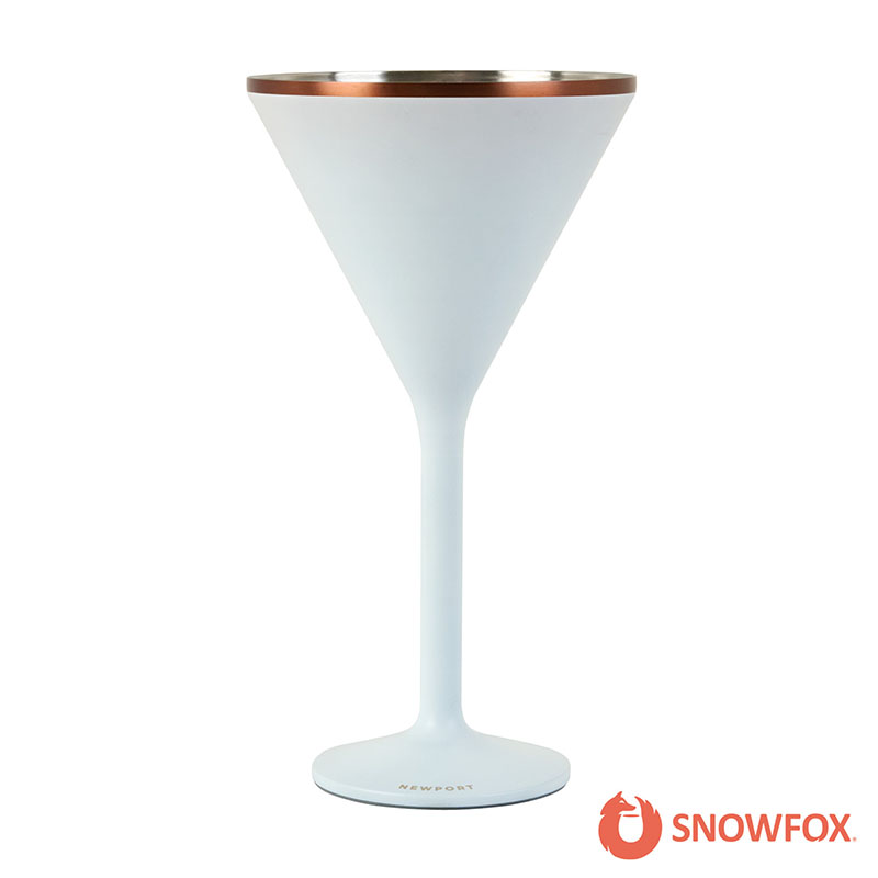 Picture of Snowfox 8 oz. Double Wall Steel Stemmed Martini Glass