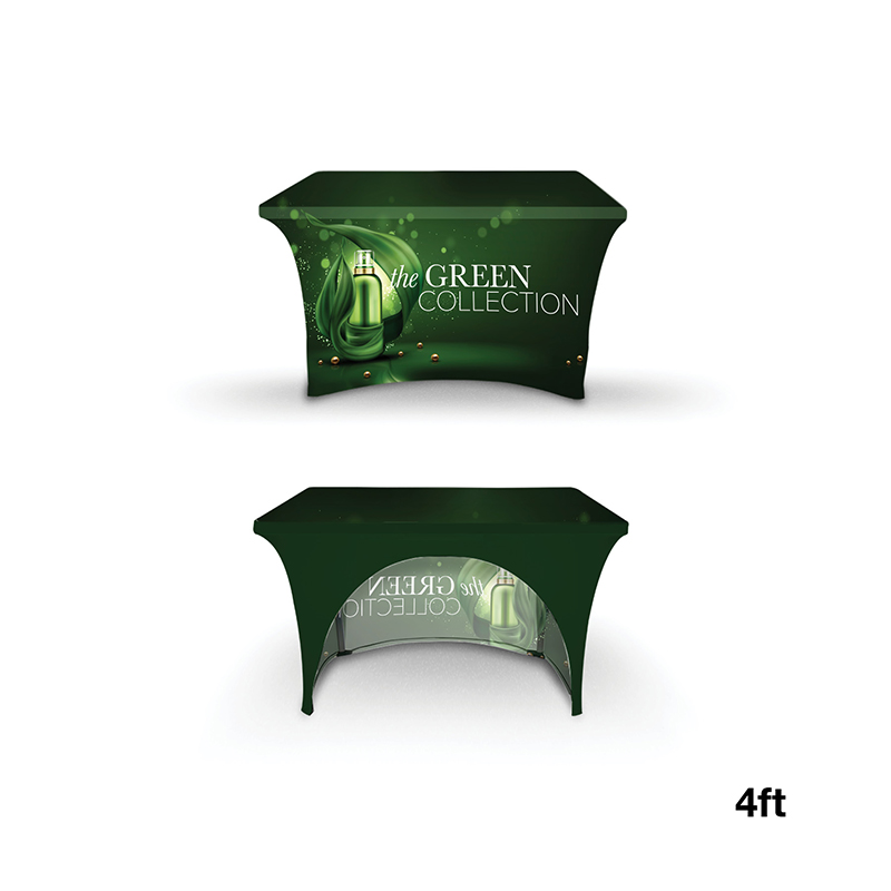 Picture of DisplaySplash 4' RPET Stretch Open Back Table Cover
