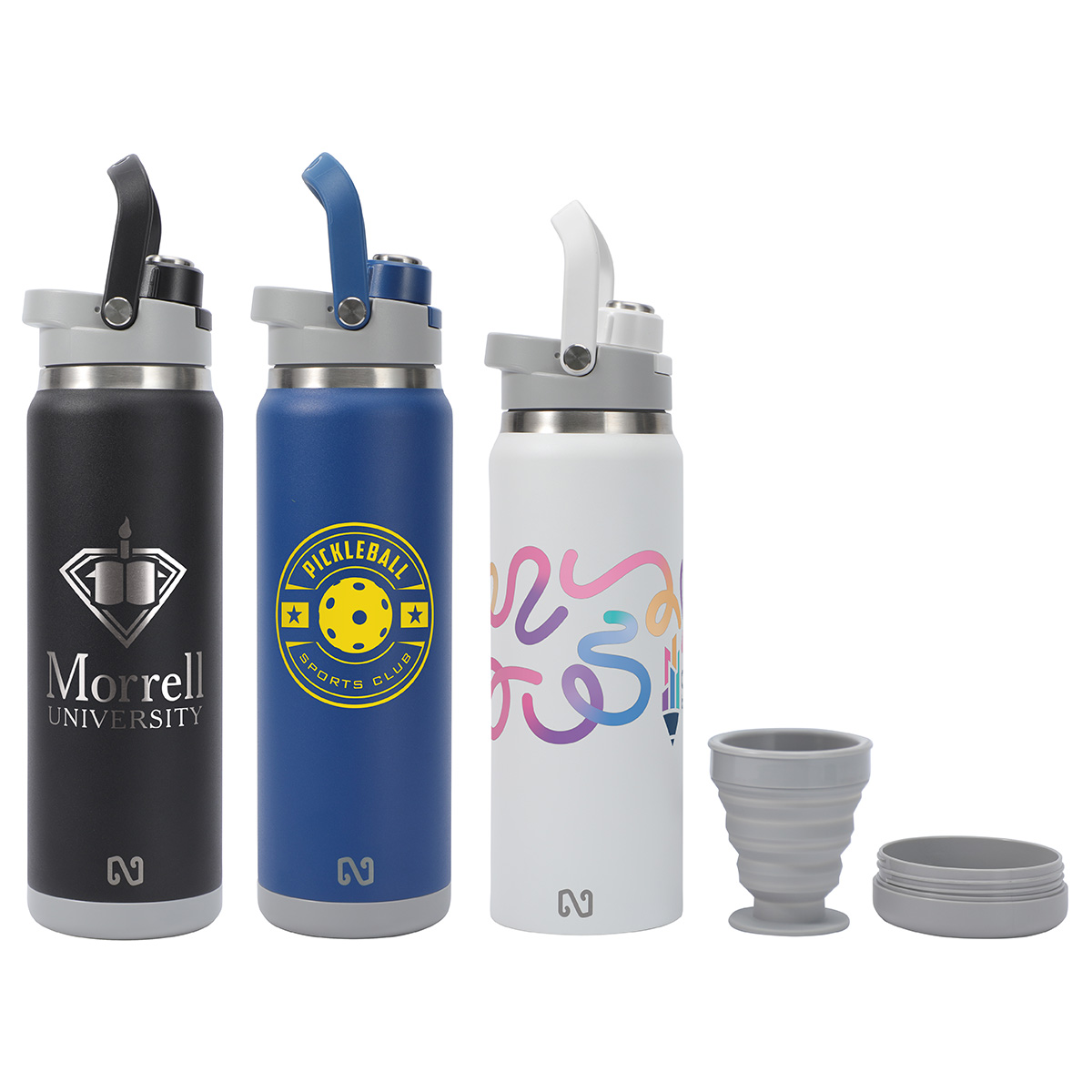 Picture of NAYAD® Crusade 28 oz Stainless Steel Double-Wall Bottle with Hidden Cup