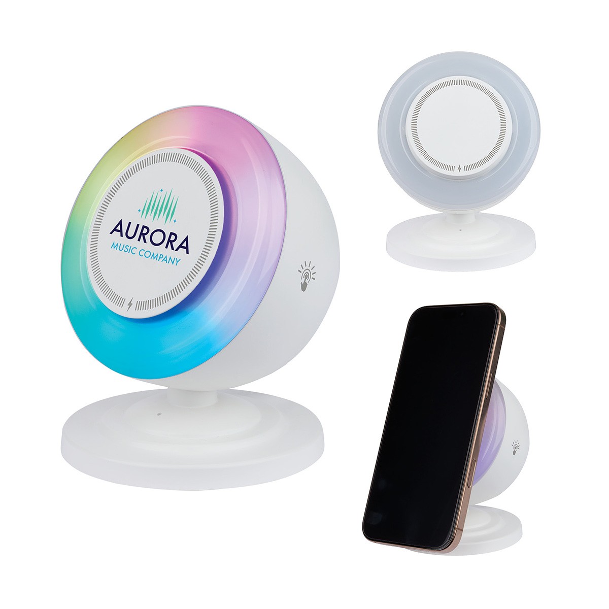 Picture of Oslo 3-in-1 Speaker, 15W Magnetic Charger, Light