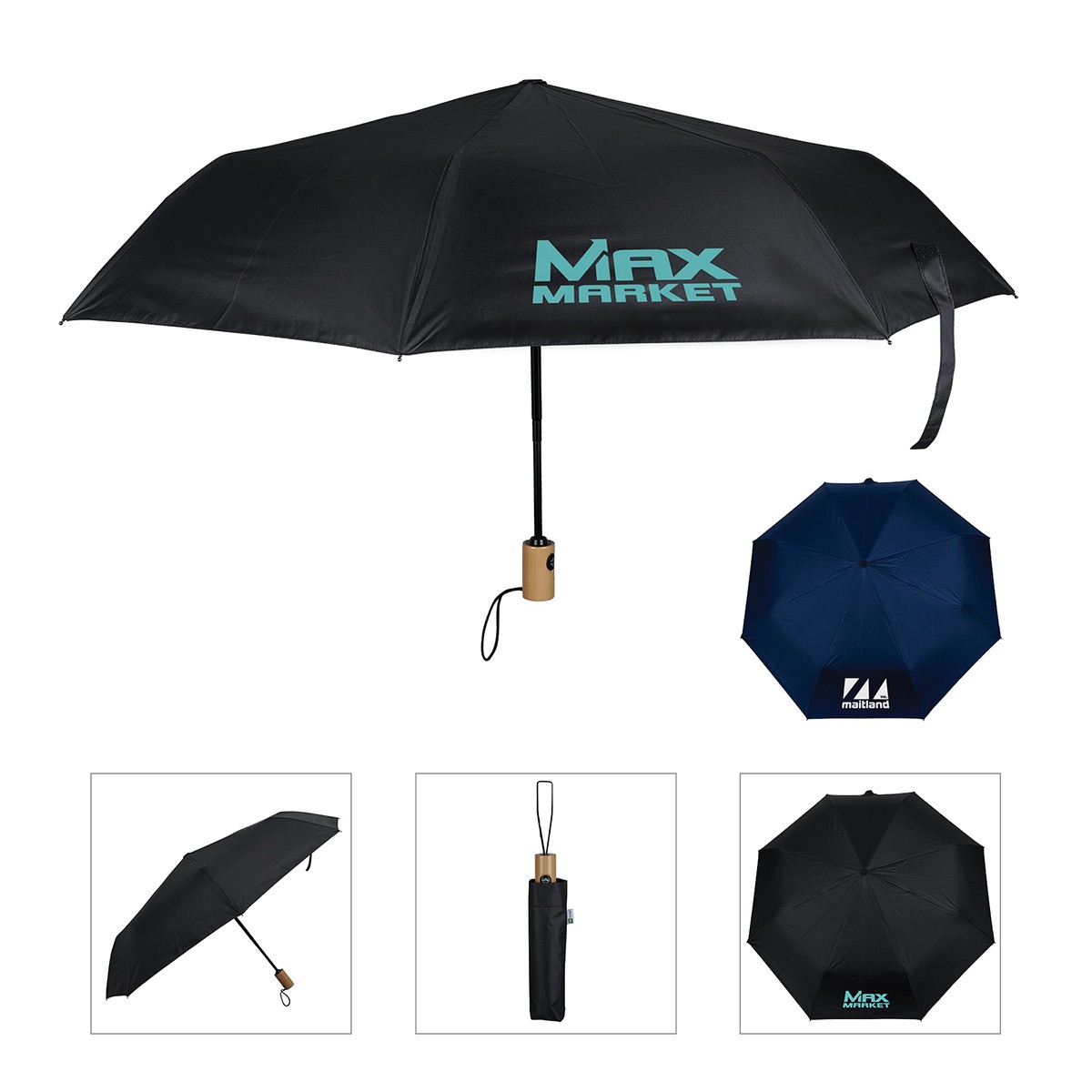 Picture of Huntsville 42" Recycled Auto Open/Close Folding Umbrella