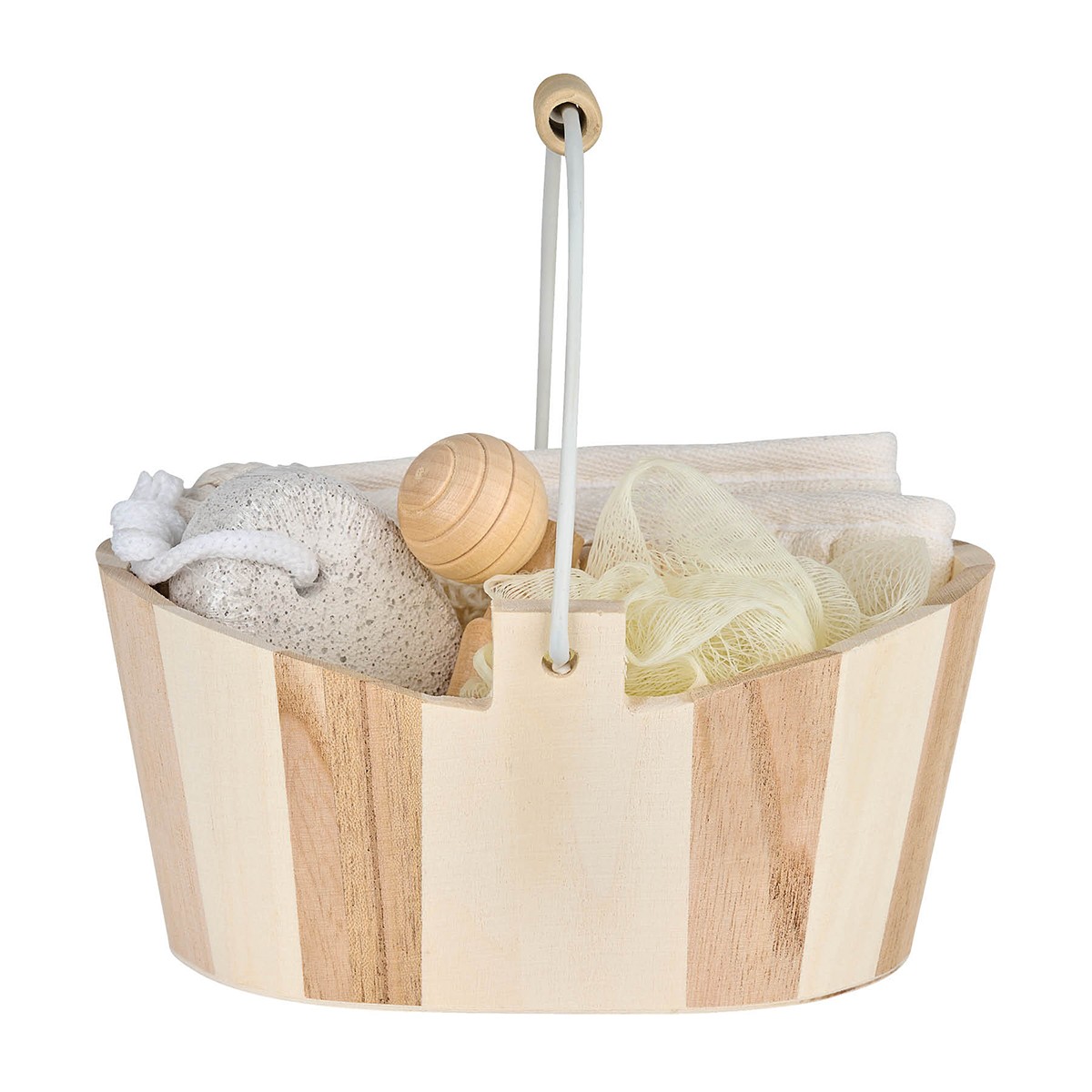Picture of Serene 4pc Spa Kit in Wooden Bucket