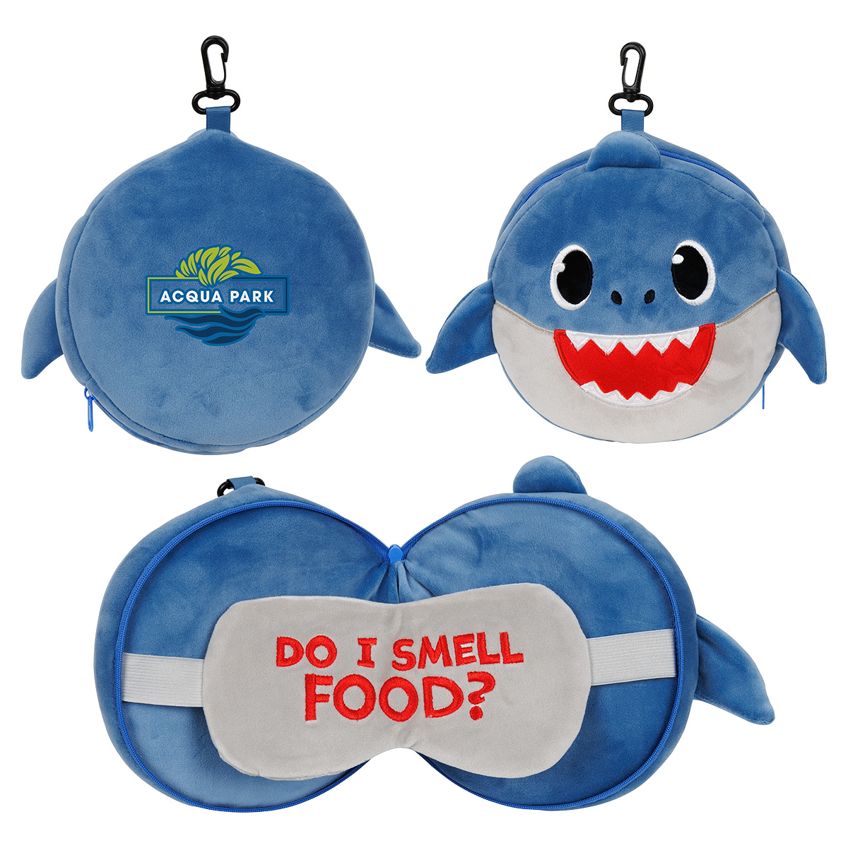 Picture of Comfort Pals™ Shark 2-in-1 Pillow Sleep Mask