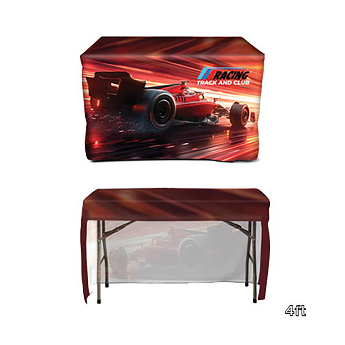 Picture of DisplaySplash 4' Fitted Open Back Table Cover