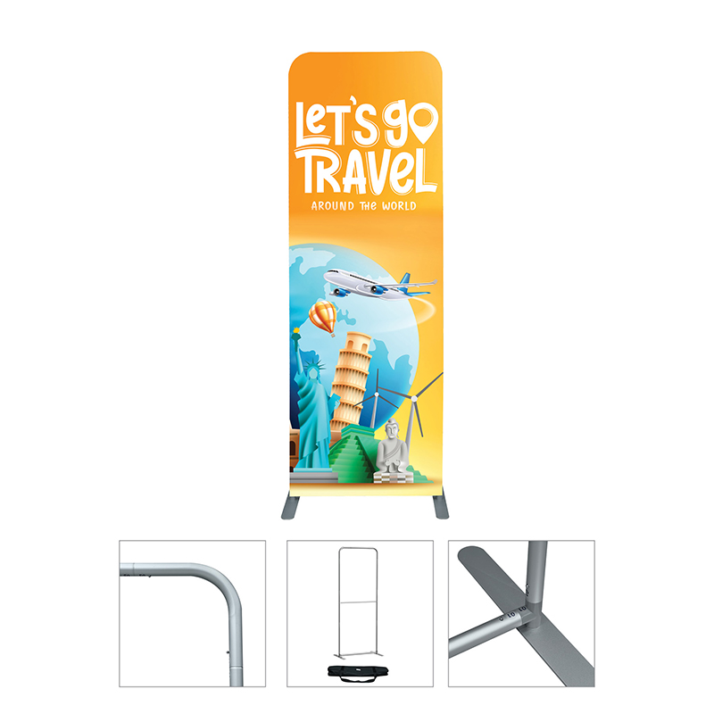 Picture of DisplaySplash Single Sided Fabric Floor Banner - 31 " W x 89 " H