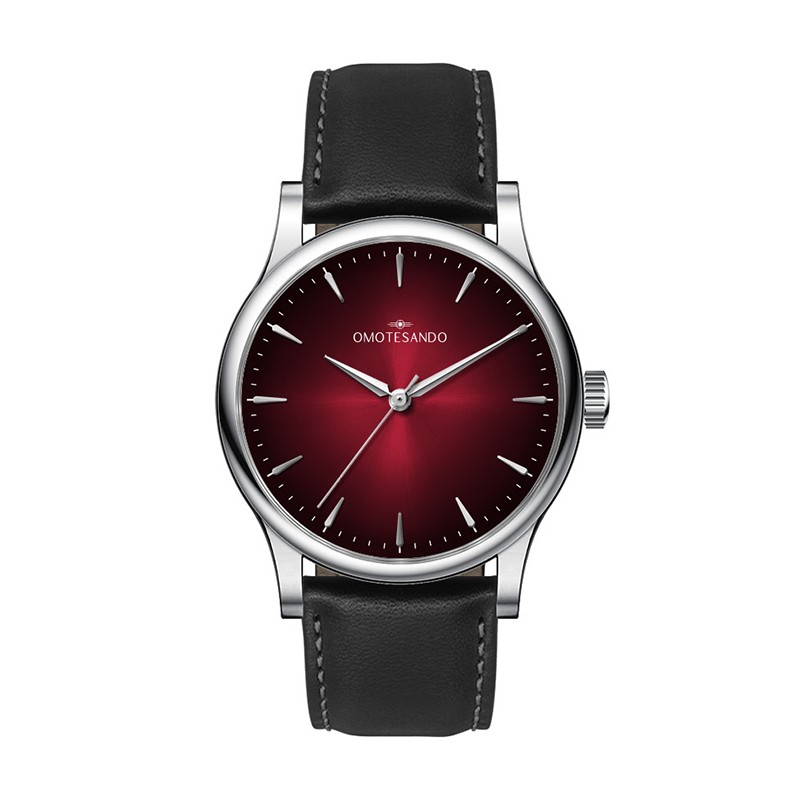 Picture of Watch Creations 38MM, 3 HAND, STAINLESS STEEL CASE, RED GRADIENT COLOR DIAL W/ APPLIED INDEXES, BLAC