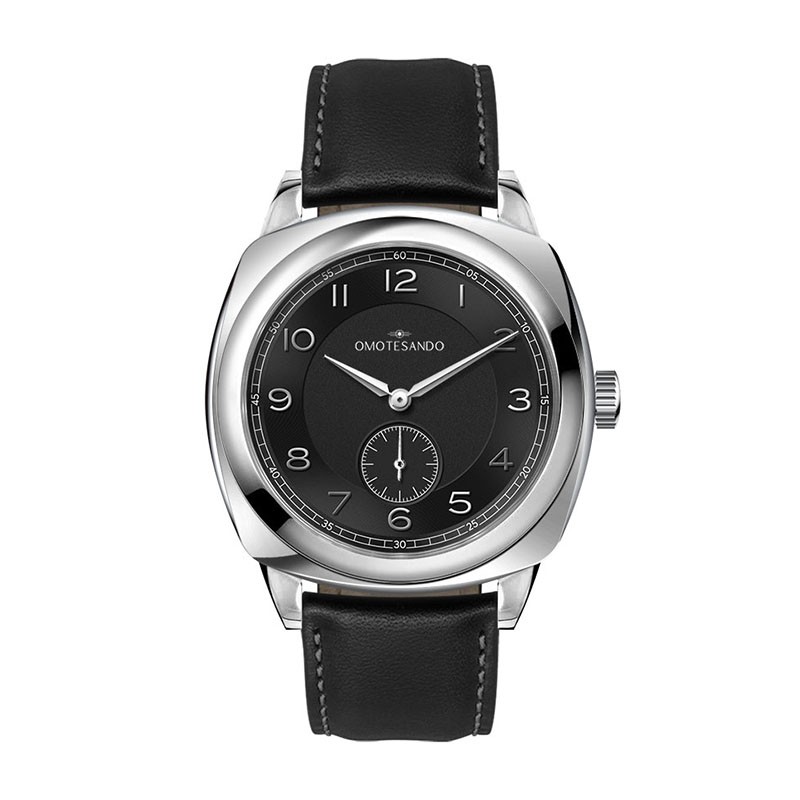 Picture of Watch Creations 40MM, 3 HAND WITH SMALL SECOND, STAINLESS STEEL CASE, BLACK DIAL, BLACK LEATHER STRA