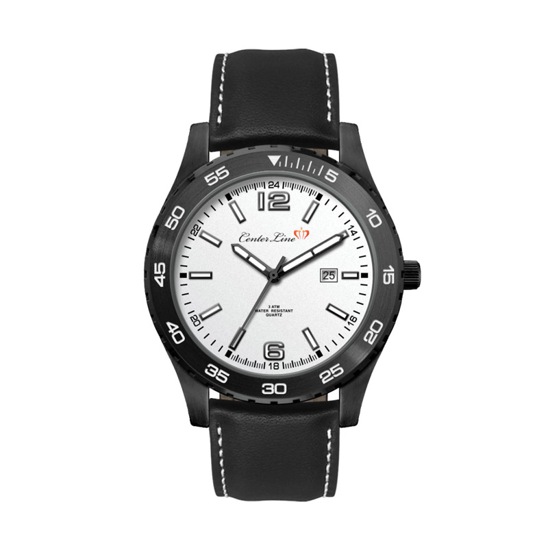 Picture of 42mm, Black Metal Case, 3-Hand Mvt, Dte