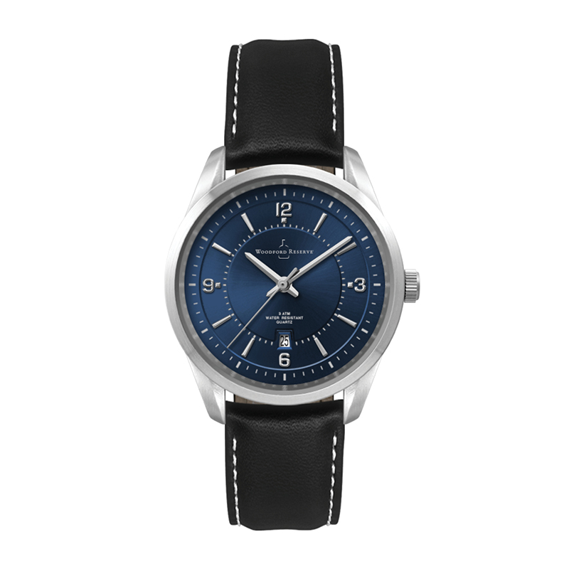 Picture of Wc5117 33mm Metal Silver Case, 3 Hand Mvmt, Blue Dial, Dte Display, Leather Strap, Flatm Mineral Cry