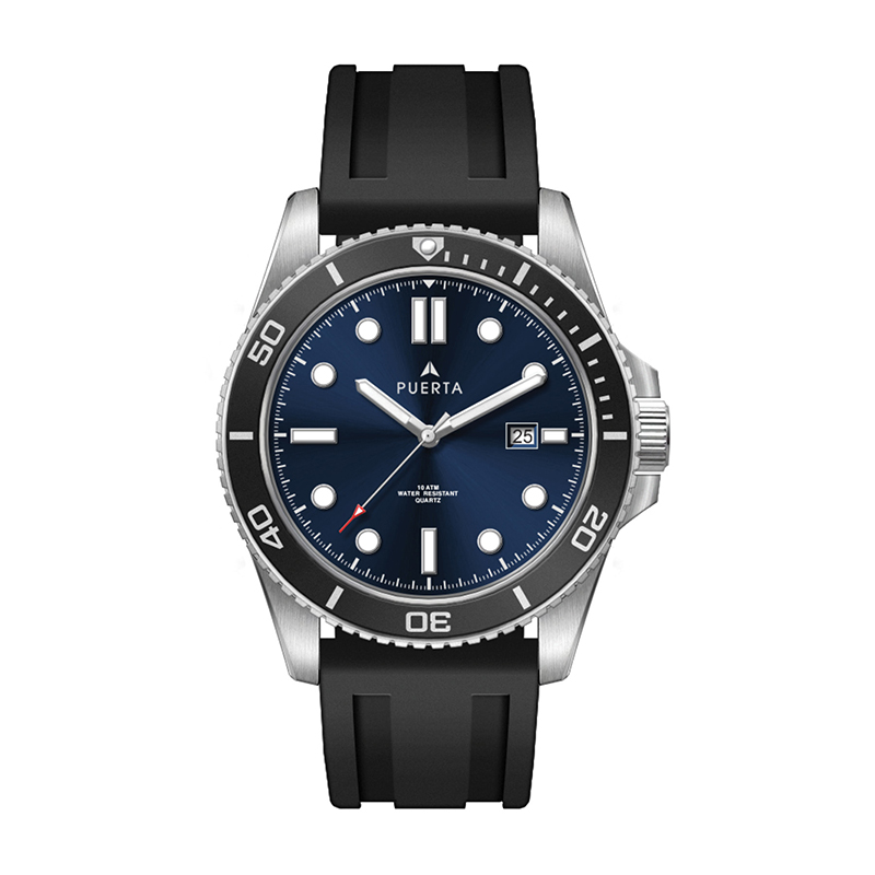 Picture of Wc5252 42.5mm Steel Silver Case, 3 Hand Mvmt, Blue Dial, Dte Display, Bk Rotating Bezel, Silicone St