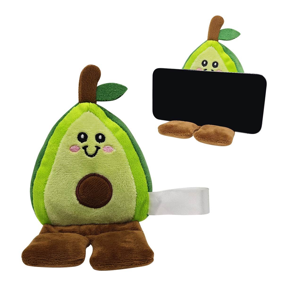 Picture of Phone Pals™ Weighted Plush Phone Holder - Avocado