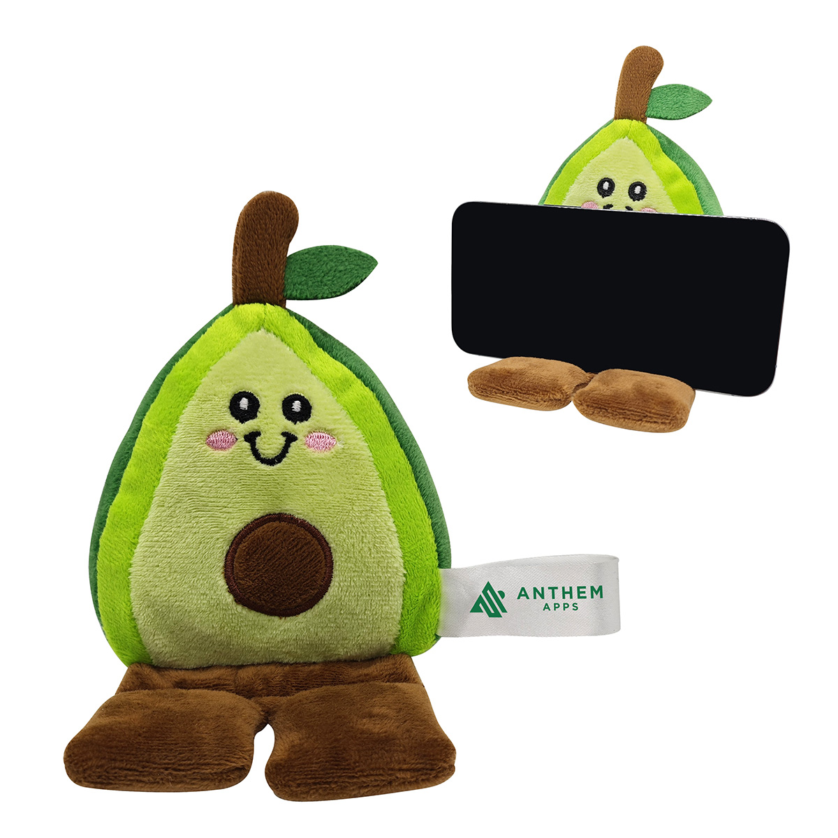 Picture of Phone Pals™ Weighted Plush Phone Holder - Avocado