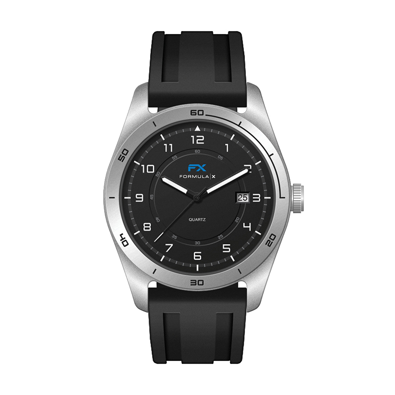 Picture of Wc6602 42mm Steel Matte Silver Case, 3 Hand Mvmt, Black Dial, Dte Display, Silicone Strap, Flat Mine