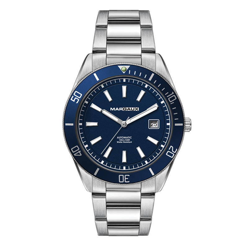 Picture of Wc8246 42mm Steel Silver Case, 3 Hand "Automatic" Mvmt, Blue Dial, Dte Display, Bl Rotating Bezel, S