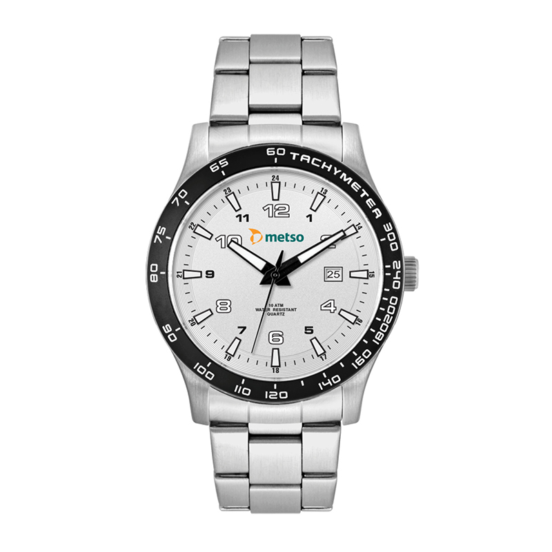 Picture of Wc8434 43.5mm Steel Matte Silver Case, 3 Hand Mvmt, Silver Dial, Dte Display, Bk Rotating Bezel, Sil