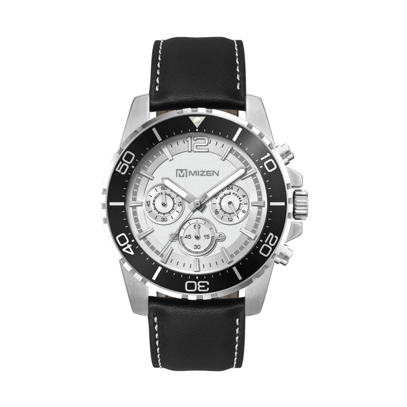 Picture of 44mm, Silver Metal Case, Bk Bezel, Chrono Mvt