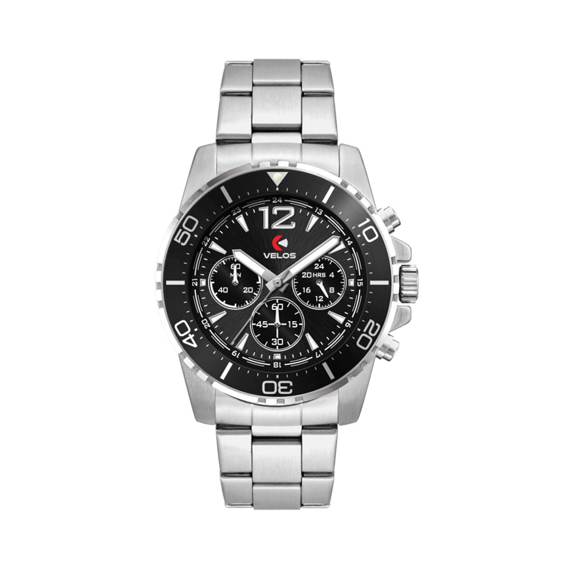 Picture of 44mm, Silver Metal Case, Bk Bezel, Chrono Mvt